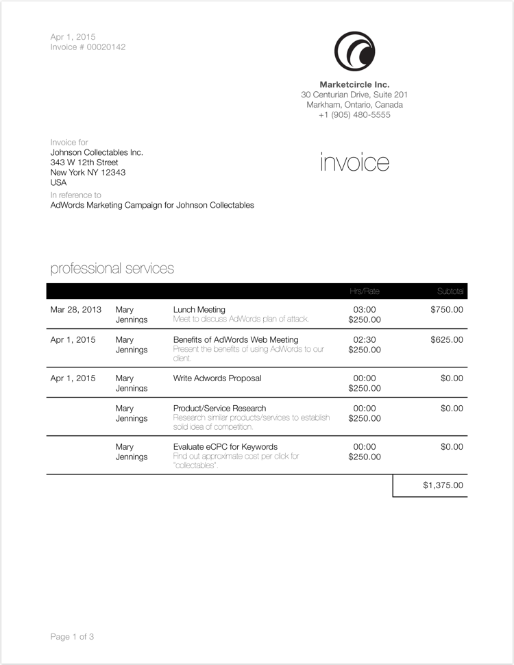 Ipad Invoice Template